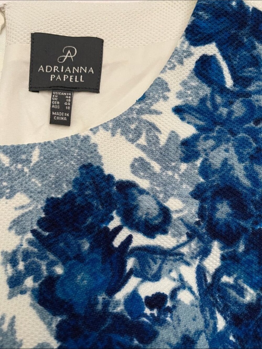 Adrianna Papel Sleeveless Floral Print Waffle Pique Sheath Dress - Picture 10 of 13